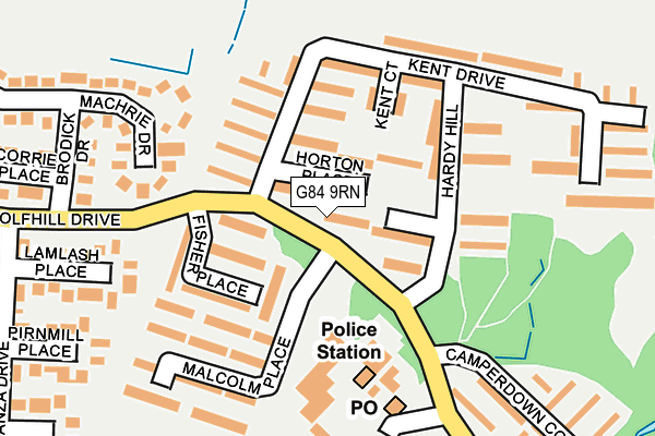 G84 9RN map - OS OpenMap – Local (Ordnance Survey) G84 9RN map - OS OpenMap – Local (Ordnance Survey)