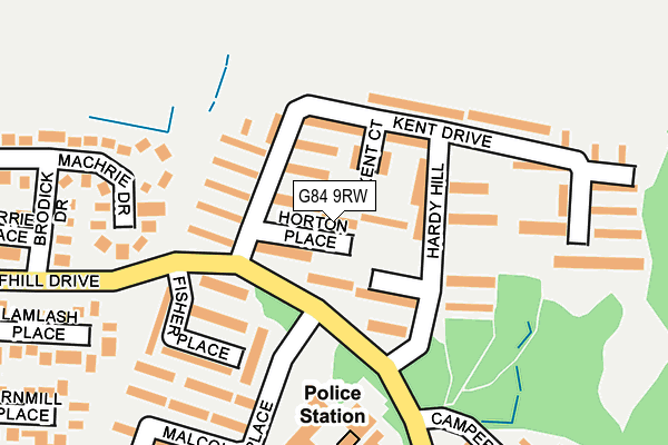 G84 9RW map - OS OpenMap – Local (Ordnance Survey) G84 9RW map - OS OpenMap – Local (Ordnance Survey)