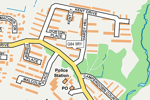 G84 9RY map - OS OpenMap – Local (Ordnance Survey) G84 9RY map - OS OpenMap – Local (Ordnance Survey)
