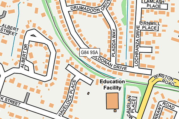 G84 9SA map - OS OpenMap – Local (Ordnance Survey) G84 9SA map - OS OpenMap – Local (Ordnance Survey)