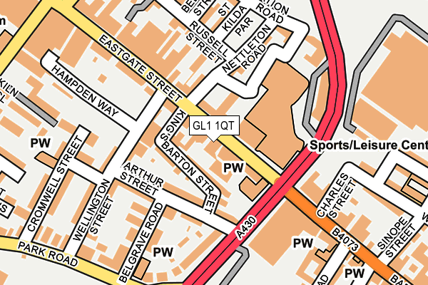 GL1 1QT map - OS OpenMap – Local (Ordnance Survey) GL1 1QT map - OS OpenMap – Local (Ordnance Survey)