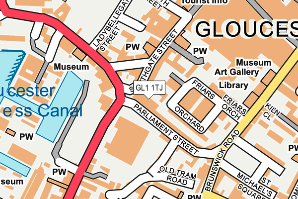 GL1 1TJ map - OS OpenMap – Local (Ordnance Survey) GL1 1TJ map - OS OpenMap – Local (Ordnance Survey)
