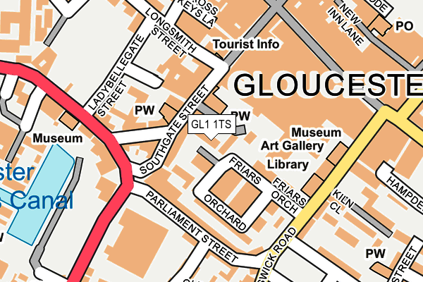 GL1 1TS map - OS OpenMap – Local (Ordnance Survey) GL1 1TS map - OS OpenMap – Local (Ordnance Survey)