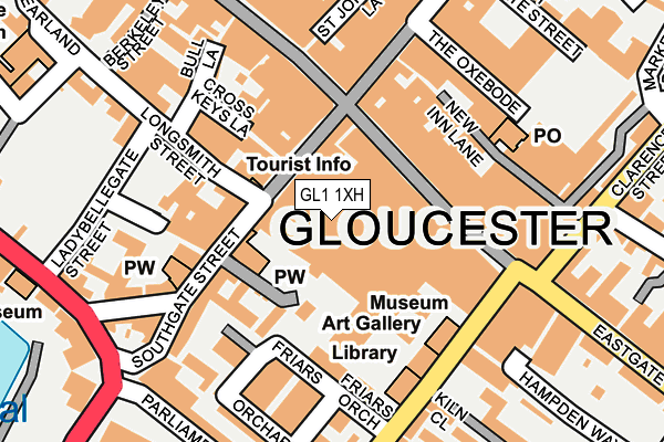 GL1 1XH map - OS OpenMap – Local (Ordnance Survey) GL1 1XH map - OS OpenMap – Local (Ordnance Survey)
