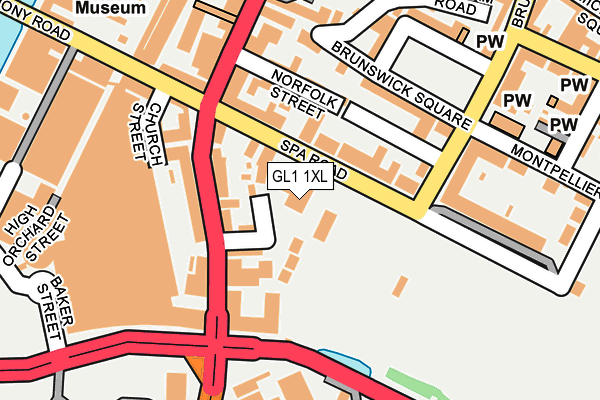 GL1 1XL map - OS OpenMap – Local (Ordnance Survey) GL1 1XL map - OS OpenMap – Local (Ordnance Survey)