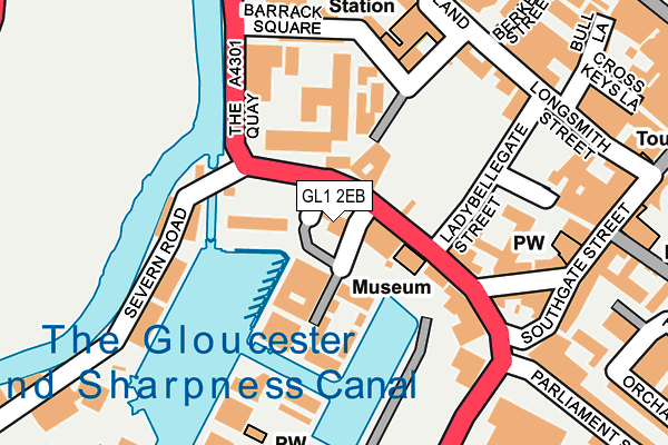 GL1 2EB map - OS OpenMap – Local (Ordnance Survey) GL1 2EB map - OS OpenMap – Local (Ordnance Survey)