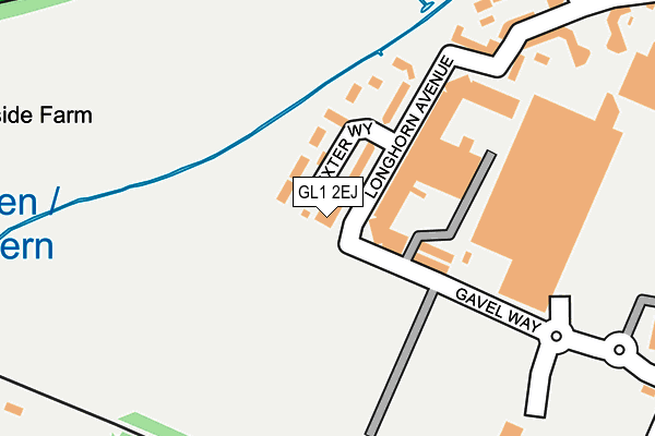 GL1 2EJ map - OS OpenMap – Local (Ordnance Survey) GL1 2EJ map - OS OpenMap – Local (Ordnance Survey)