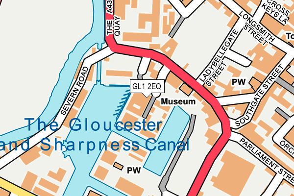 GL1 2EQ map - OS OpenMap – Local (Ordnance Survey) GL1 2EQ map - OS OpenMap – Local (Ordnance Survey)