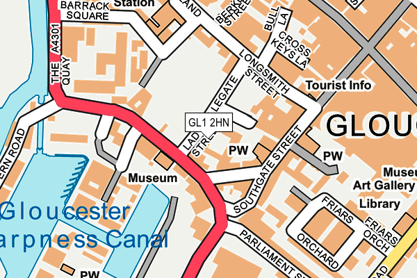 GL1 2HN map - OS OpenMap – Local (Ordnance Survey) GL1 2HN map - OS OpenMap – Local (Ordnance Survey)
