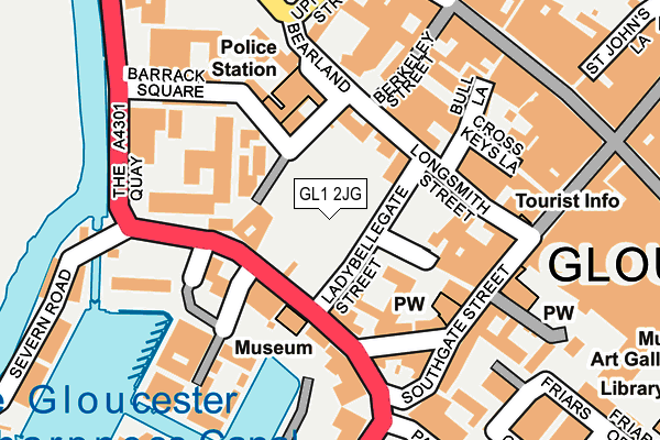 GL1 2JG map - OS OpenMap – Local (Ordnance Survey) GL1 2JG map - OS OpenMap – Local (Ordnance Survey)