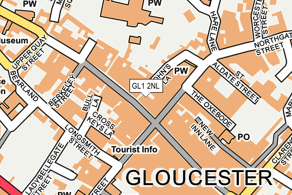 GL1 2NL map - OS OpenMap – Local (Ordnance Survey) GL1 2NL map - OS OpenMap – Local (Ordnance Survey)