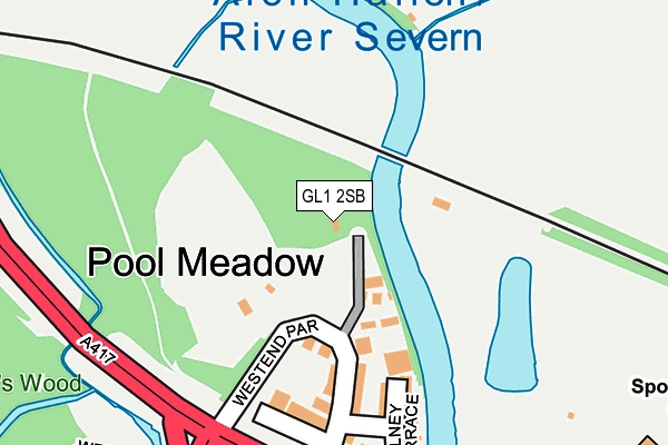 GL1 2SB map - OS OpenMap – Local (Ordnance Survey) GL1 2SB map - OS OpenMap – Local (Ordnance Survey)