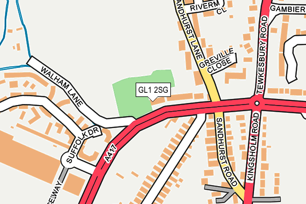 GL1 2SG map - OS OpenMap – Local (Ordnance Survey) GL1 2SG map - OS OpenMap – Local (Ordnance Survey)