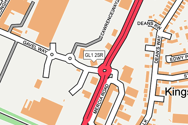 GL1 2SR map - OS OpenMap – Local (Ordnance Survey) GL1 2SR map - OS OpenMap – Local (Ordnance Survey)