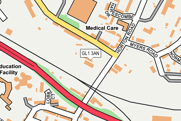GL1 3AN map - OS OpenMap – Local (Ordnance Survey) GL1 3AN map - OS OpenMap – Local (Ordnance Survey)