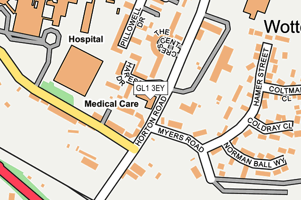 GL1 3EY map - OS OpenMap – Local (Ordnance Survey) GL1 3EY map - OS OpenMap – Local (Ordnance Survey)