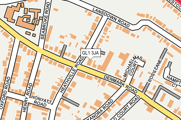 GL1 3JA map - OS OpenMap – Local (Ordnance Survey) GL1 3JA map - OS OpenMap – Local (Ordnance Survey)