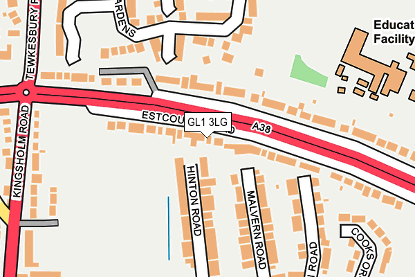 GL1 3LG map - OS OpenMap – Local (Ordnance Survey) GL1 3LG map - OS OpenMap – Local (Ordnance Survey)
