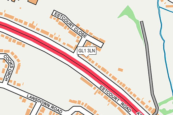 GL1 3LN map - OS OpenMap – Local (Ordnance Survey) GL1 3LN map - OS OpenMap – Local (Ordnance Survey)