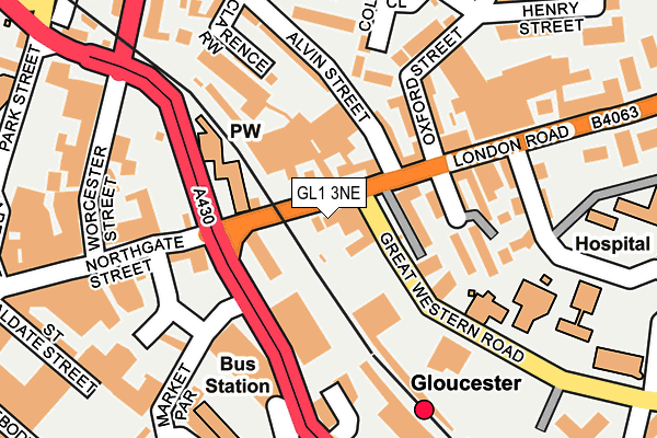 GL1 3NE map - OS OpenMap – Local (Ordnance Survey) GL1 3NE map - OS OpenMap – Local (Ordnance Survey)