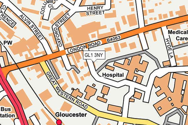 GL1 3NY map - OS OpenMap – Local (Ordnance Survey) GL1 3NY map - OS OpenMap – Local (Ordnance Survey)