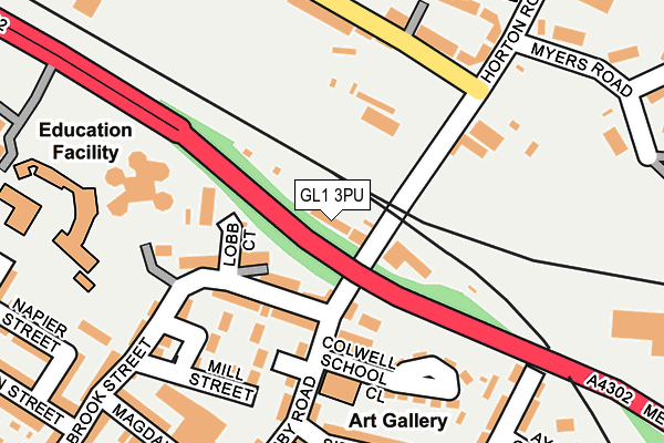 GL1 3PU map - OS OpenMap – Local (Ordnance Survey) GL1 3PU map - OS OpenMap – Local (Ordnance Survey)