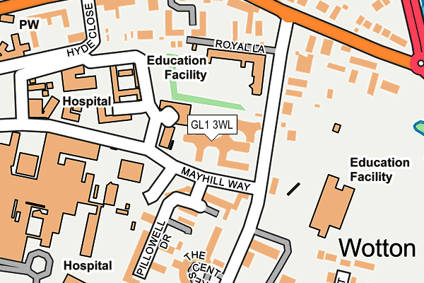GL1 3WL map - OS OpenMap – Local (Ordnance Survey) GL1 3WL map - OS OpenMap – Local (Ordnance Survey)