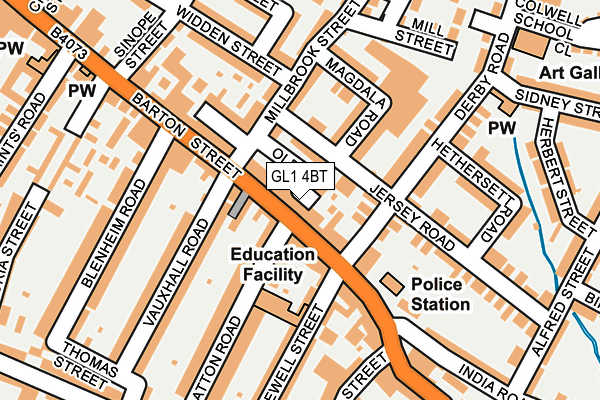 GL1 4BT map - OS OpenMap – Local (Ordnance Survey) GL1 4BT map - OS OpenMap – Local (Ordnance Survey)