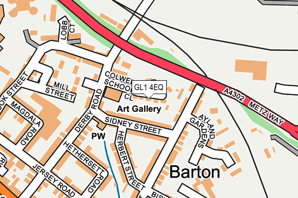 GL1 4EQ map - OS OpenMap – Local (Ordnance Survey) GL1 4EQ map - OS OpenMap – Local (Ordnance Survey)