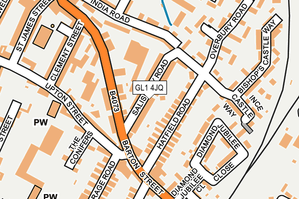 GL1 4JQ map - OS OpenMap – Local (Ordnance Survey) GL1 4JQ map - OS OpenMap – Local (Ordnance Survey)