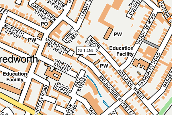 GL1 4NU map - OS OpenMap – Local (Ordnance Survey) GL1 4NU map - OS OpenMap – Local (Ordnance Survey)