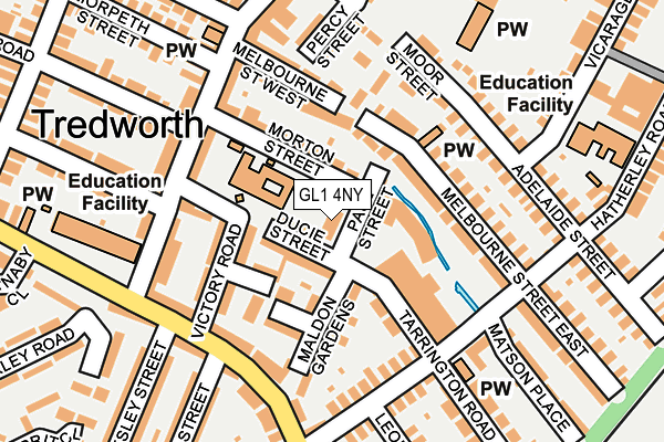 GL1 4NY map - OS OpenMap – Local (Ordnance Survey) GL1 4NY map - OS OpenMap – Local (Ordnance Survey)