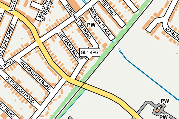 GL1 4PG map - OS OpenMap – Local (Ordnance Survey) GL1 4PG map - OS OpenMap – Local (Ordnance Survey)