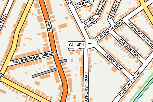 GL1 4RH map - OS OpenMap – Local (Ordnance Survey) GL1 4RH map - OS OpenMap – Local (Ordnance Survey)
