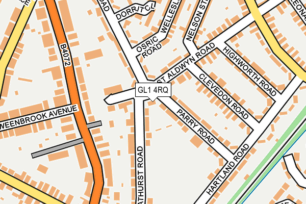 GL1 4RQ map - OS OpenMap – Local (Ordnance Survey) GL1 4RQ map - OS OpenMap – Local (Ordnance Survey)