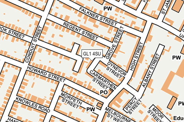 GL1 4SU map - OS OpenMap – Local (Ordnance Survey) GL1 4SU map - OS OpenMap – Local (Ordnance Survey)
