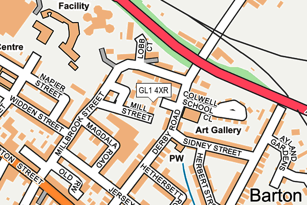 GL1 4XR map - OS OpenMap – Local (Ordnance Survey) GL1 4XR map - OS OpenMap – Local (Ordnance Survey)
