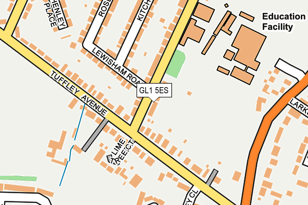GL1 5ES map - OS OpenMap – Local (Ordnance Survey) GL1 5ES map - OS OpenMap – Local (Ordnance Survey)