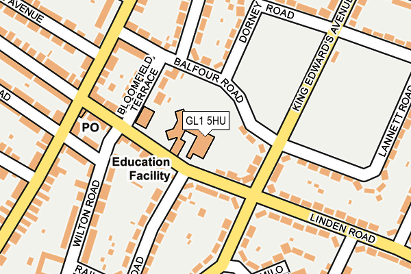GL1 5HU map - OS OpenMap – Local (Ordnance Survey) GL1 5HU map - OS OpenMap – Local (Ordnance Survey)