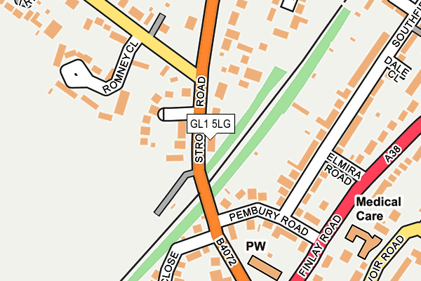 GL1 5LG map - OS OpenMap – Local (Ordnance Survey) GL1 5LG map - OS OpenMap – Local (Ordnance Survey)