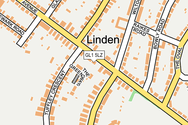 GL1 5LZ map - OS OpenMap – Local (Ordnance Survey) GL1 5LZ map - OS OpenMap – Local (Ordnance Survey)