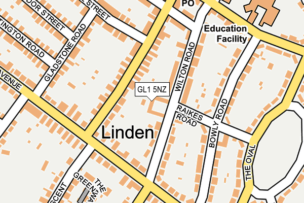 GL1 5NZ map - OS OpenMap – Local (Ordnance Survey) GL1 5NZ map - OS OpenMap – Local (Ordnance Survey)