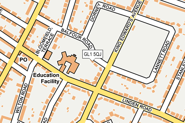 GL1 5QJ map - OS OpenMap – Local (Ordnance Survey) GL1 5QJ map - OS OpenMap – Local (Ordnance Survey)