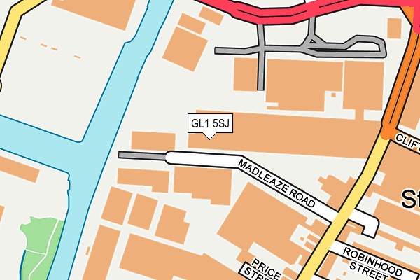 GL1 5SJ map - OS OpenMap – Local (Ordnance Survey) GL1 5SJ map - OS OpenMap – Local (Ordnance Survey)