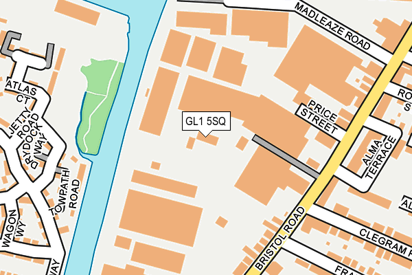 GL1 5SQ map - OS OpenMap – Local (Ordnance Survey) GL1 5SQ map - OS OpenMap – Local (Ordnance Survey)