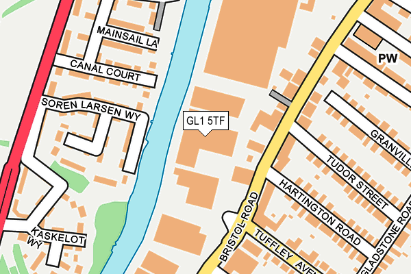 GL1 5TF map - OS OpenMap – Local (Ordnance Survey) GL1 5TF map - OS OpenMap – Local (Ordnance Survey)