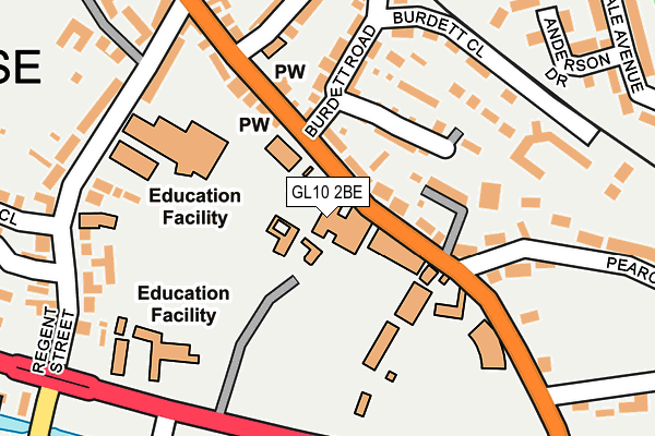 GL10 2BE map - OS OpenMap – Local (Ordnance Survey) GL10 2BE map - OS OpenMap – Local (Ordnance Survey)