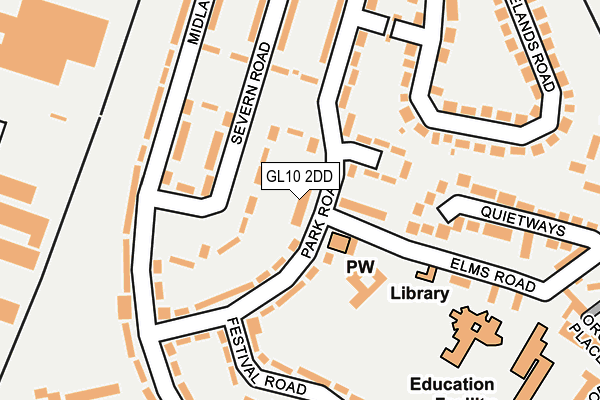 GL10 2DD map - OS OpenMap – Local (Ordnance Survey) GL10 2DD map - OS OpenMap – Local (Ordnance Survey)