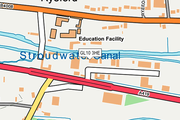GL10 3HE map - OS OpenMap – Local (Ordnance Survey) GL10 3HE map - OS OpenMap – Local (Ordnance Survey)