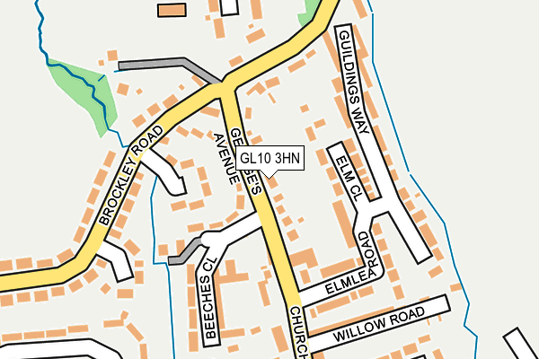 GL10 3HN map - OS OpenMap – Local (Ordnance Survey) GL10 3HN map - OS OpenMap – Local (Ordnance Survey)